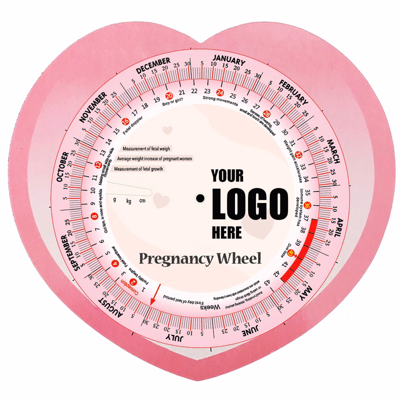 Pregnancy Birth Date Finder Wheel Calculator , Full Color