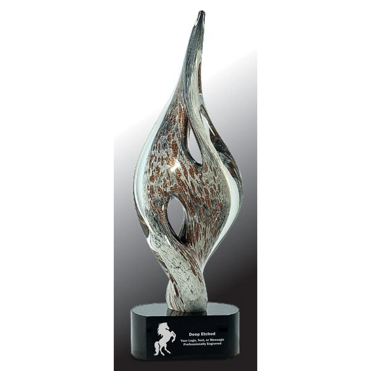 15" Spire Twist Art Glass Award 1