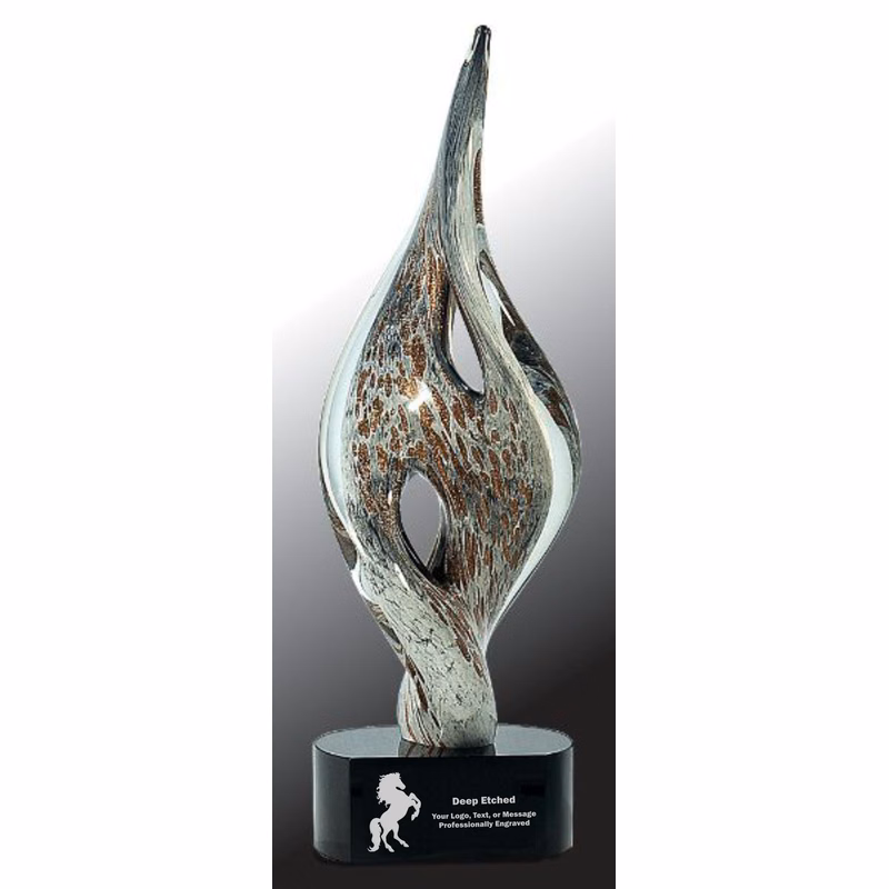 15" Spire Twist Art Glass Award