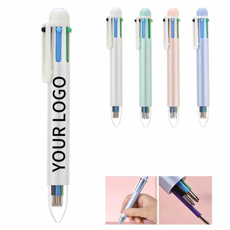 Durable 6 Color Ballpoint Pen with Smooth Ink