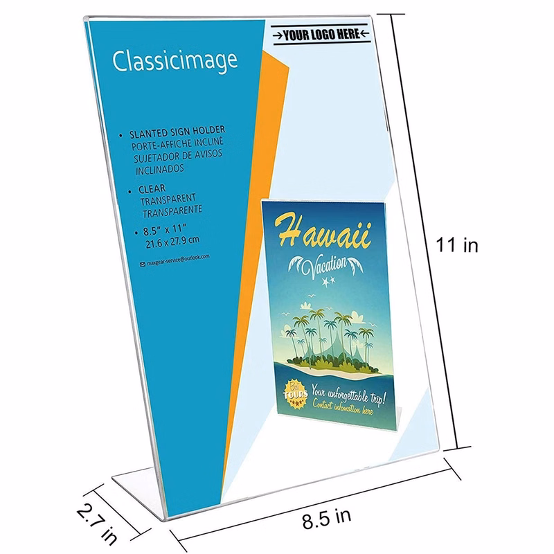 8.5''X11'' Acrylic Clear Sign Holder Plastic