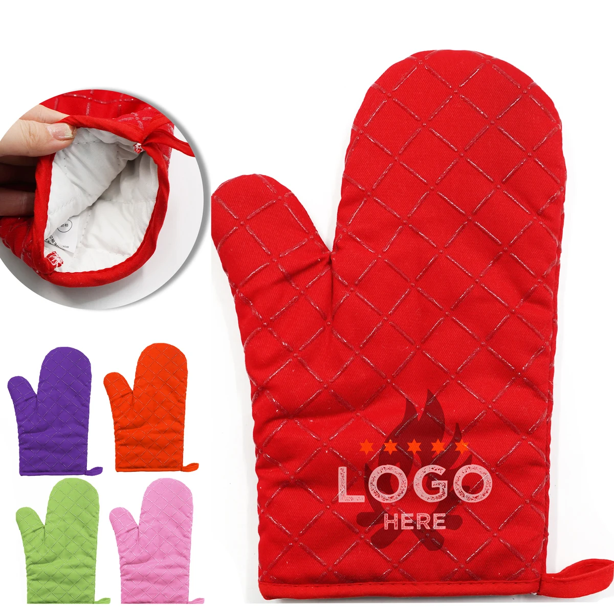 MOQ 50 Heat Resistant Silicone Mitts 1