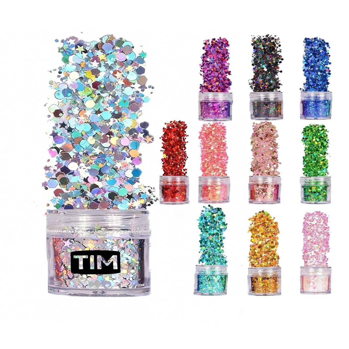 MultiColor Nail Art Glitters 1