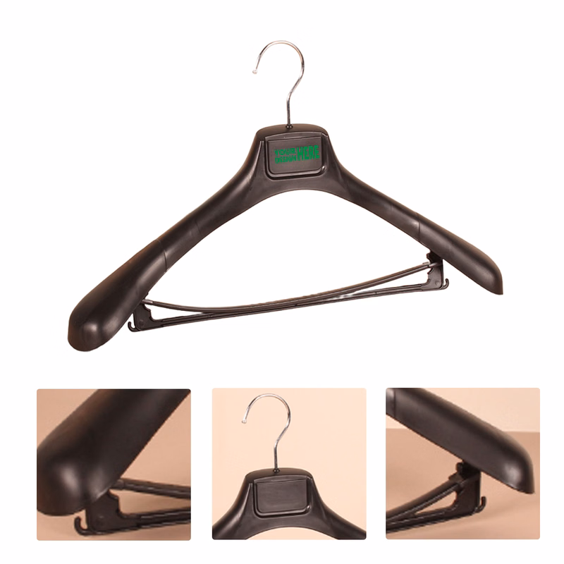 MOQ50 Non-Slip Plastic Hangers for Suits and Coats