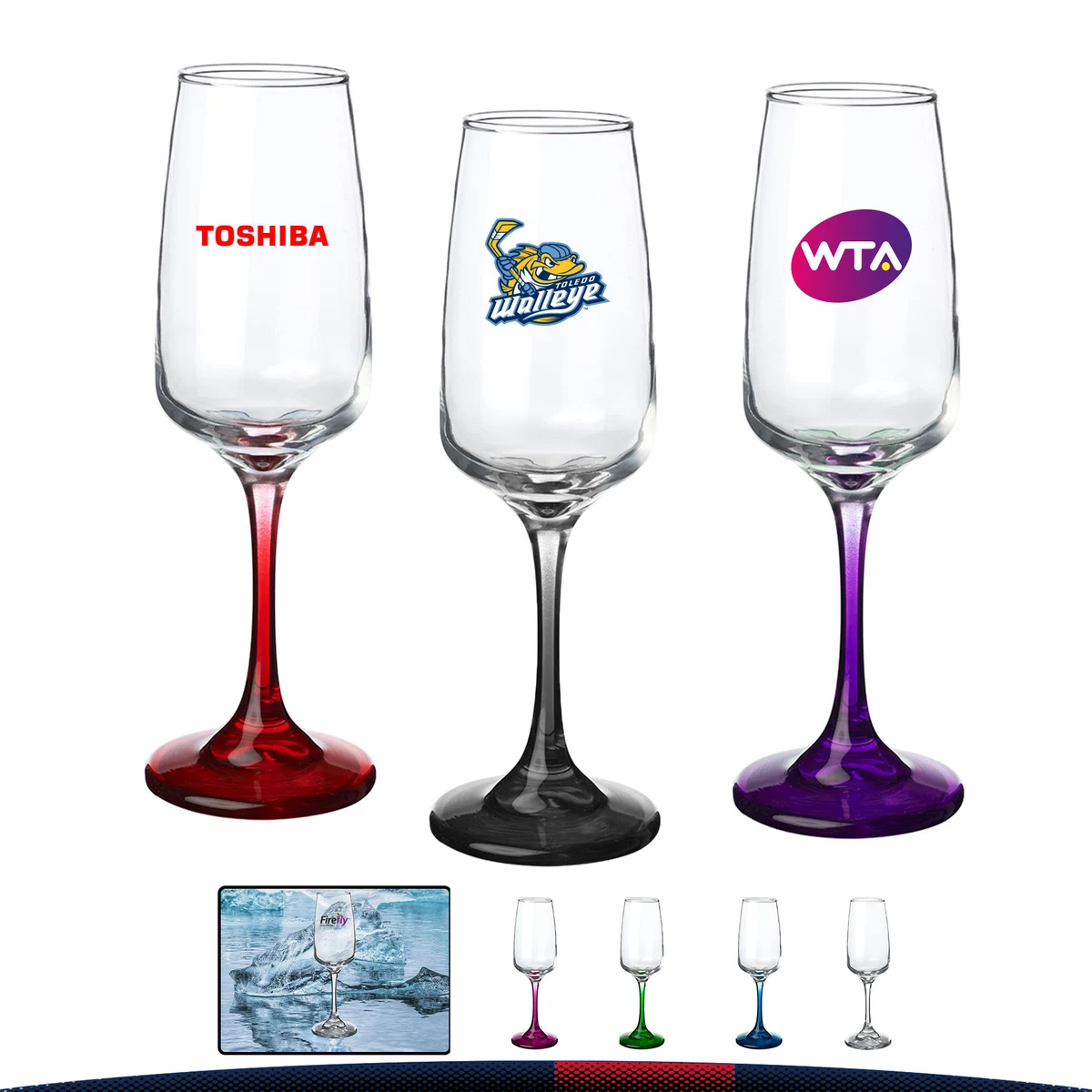 7 oz. Clear Champagne Flutes 1