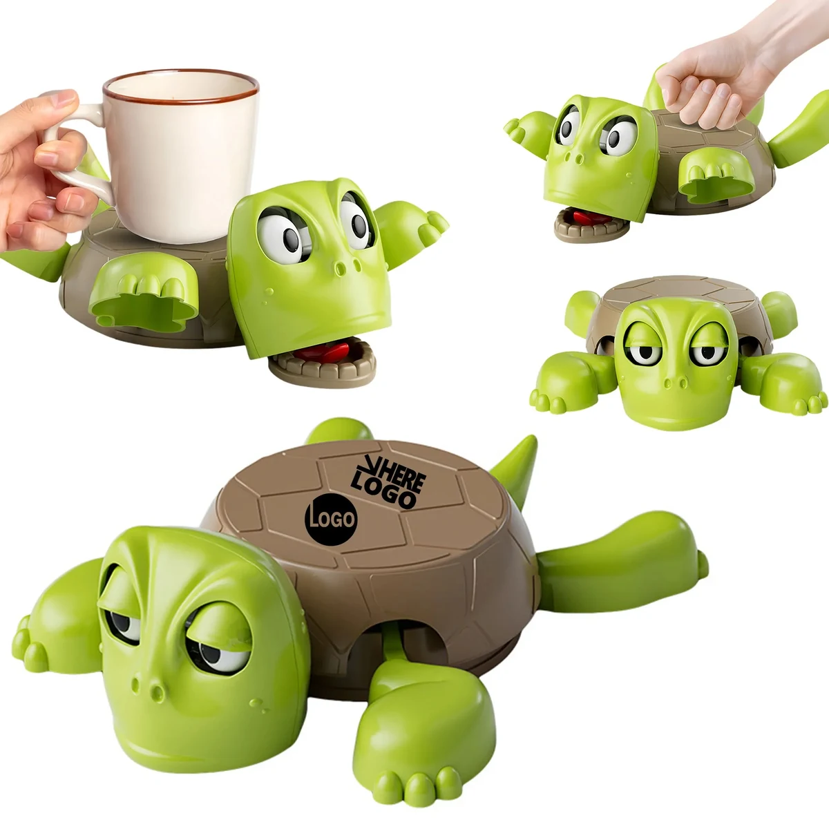 Viral Funny Press Turtle Coaster Creative Desktop Ornament 1