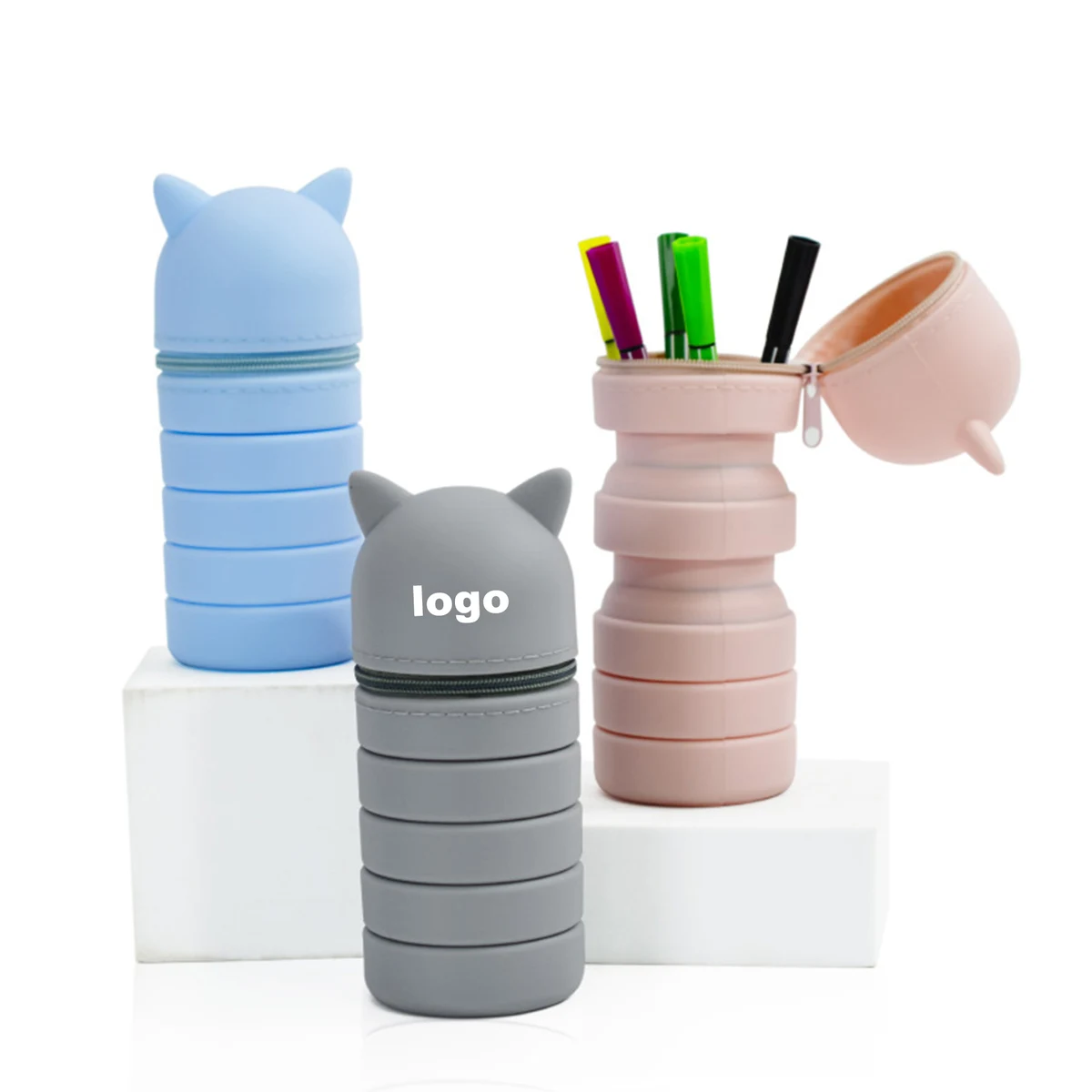 Folding Silicone Pen Holder 1