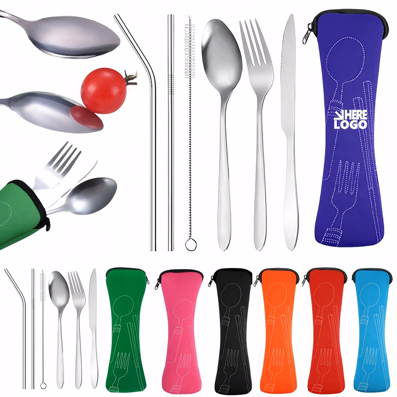 Reusable Travel Cutlery Flatware Set
