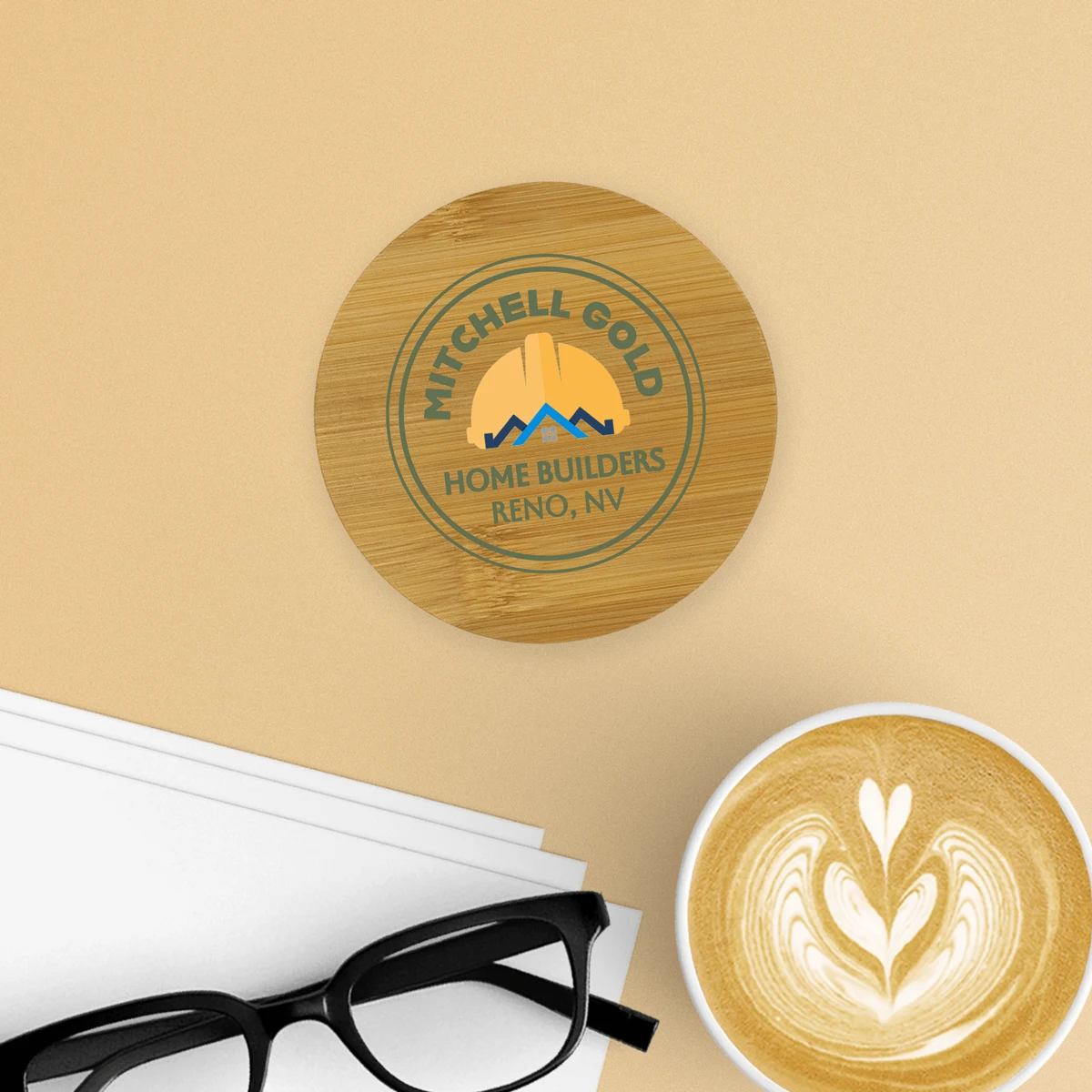 Bamboo Round Coaster 1