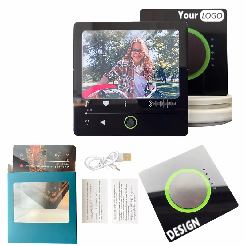 DIY Music Photo Frame Magnet With USB Recharge Loop Play