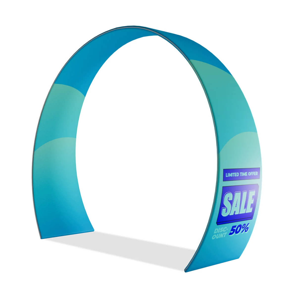 10ft Tapered Rounded Arch Display - Fabric Only 1