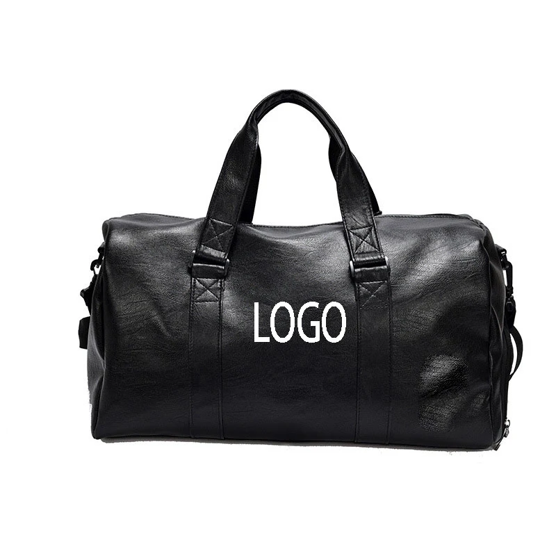 Leather Travel/Duffel Gym Bag W/ Shoe Pouch 1