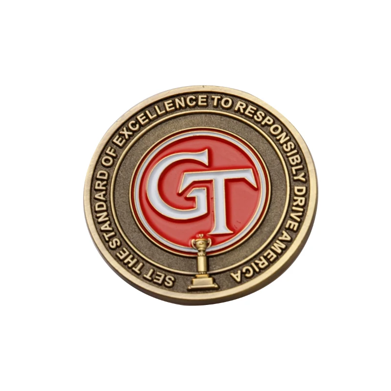 1.5" Brass Challenge Coins 1