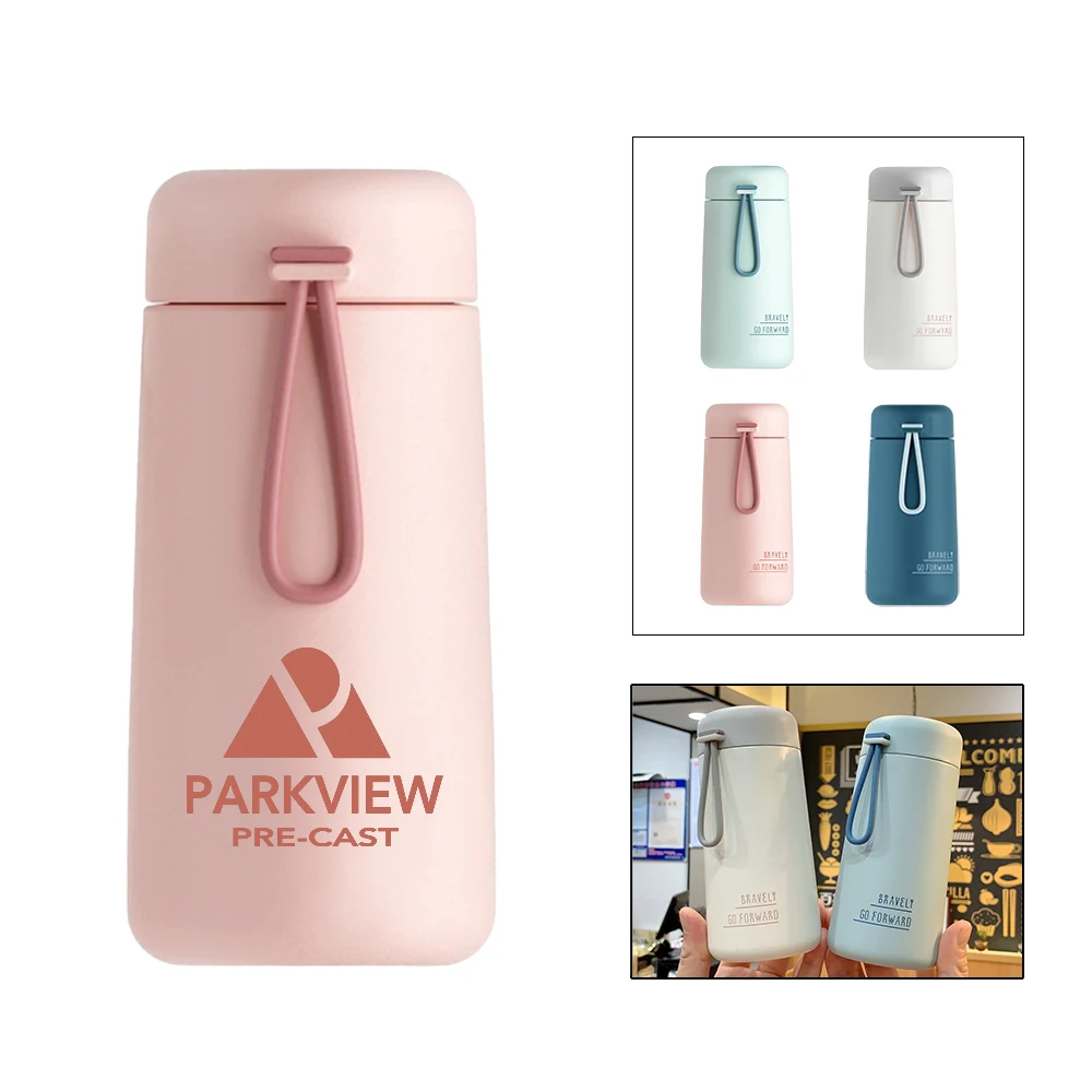 9 ozDouble Wall Stainless Steel Bottle, custom water bottle with logo imprint 1
