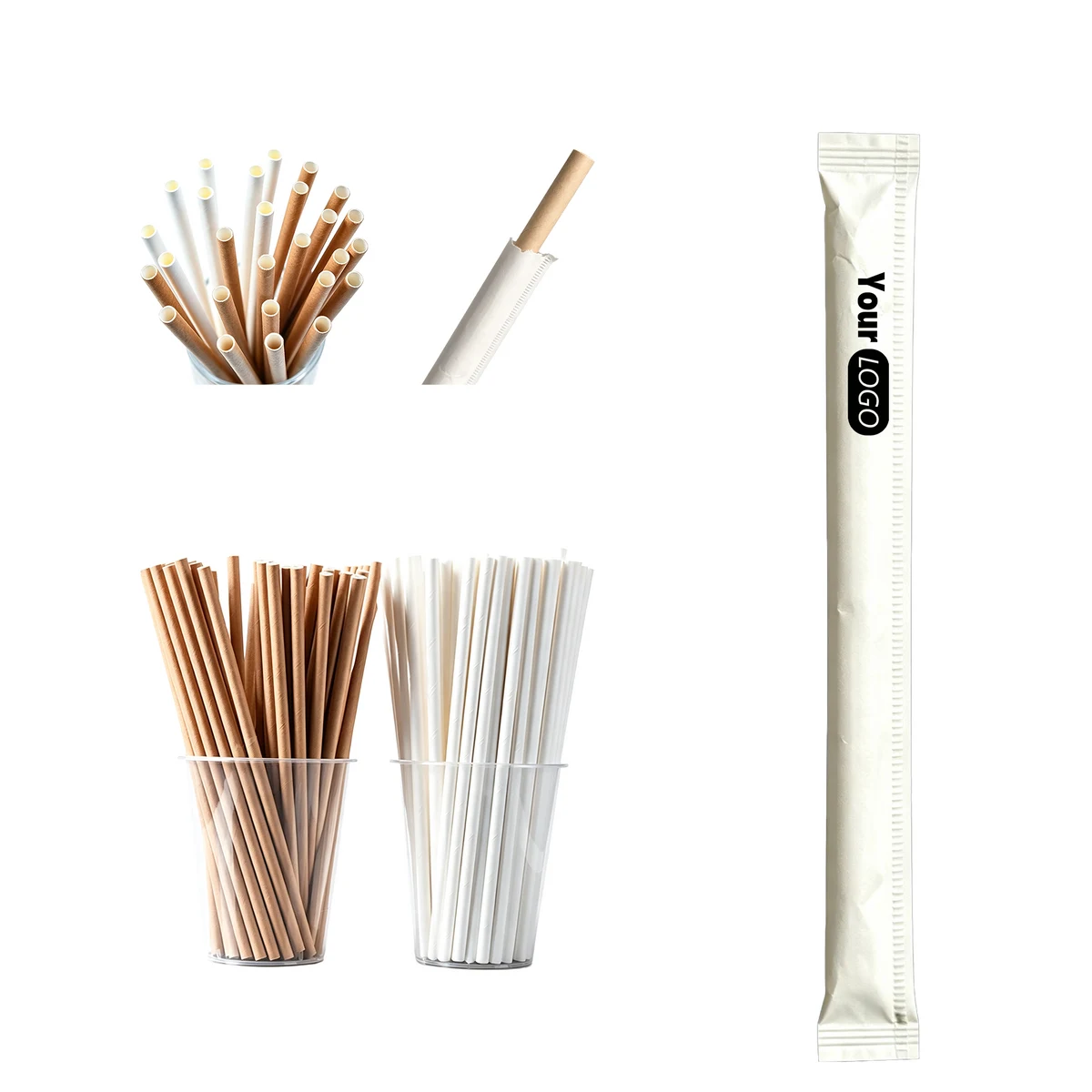 7.8 Inch Paper Drinking Straws 1