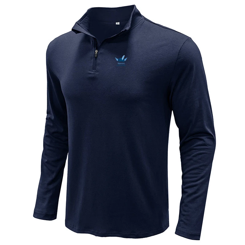 Classic Long Sleeve Mens Pullover Shirts 1