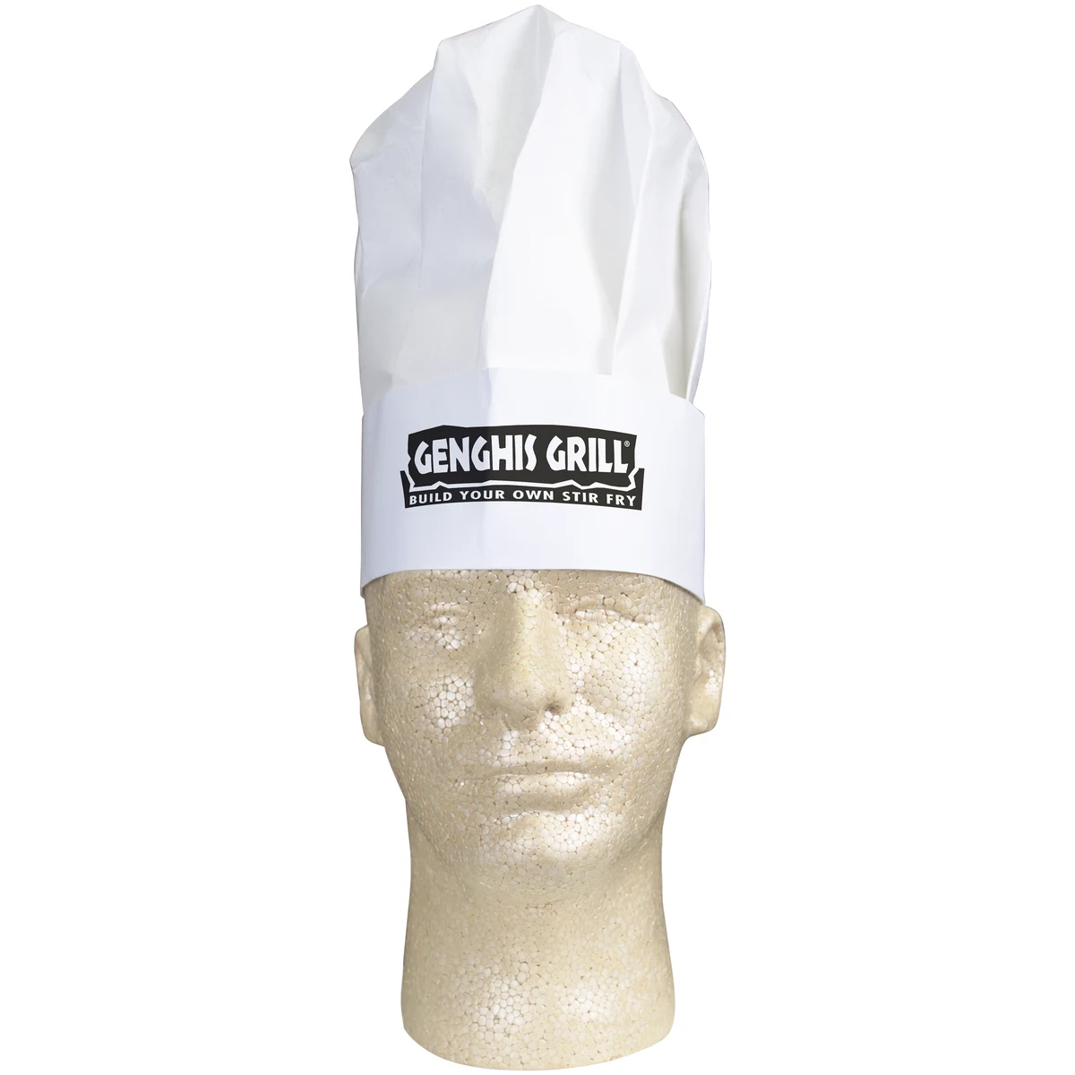 Chef's Cap: White Nonwoven Slide Closer 1