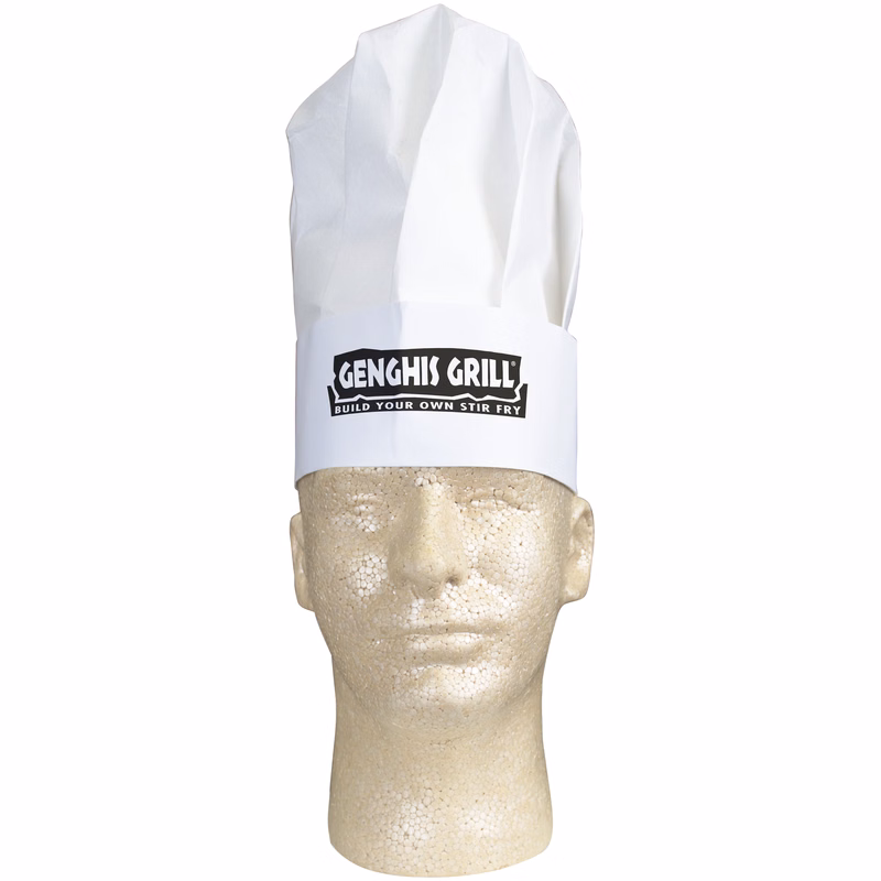 Chef's Cap: White Nonwoven Slide Closer