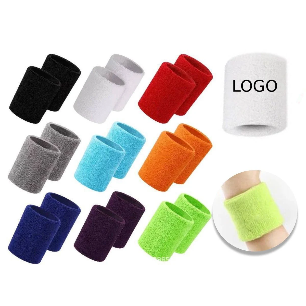 Custom Logo Comfortable Sports Wristband 1