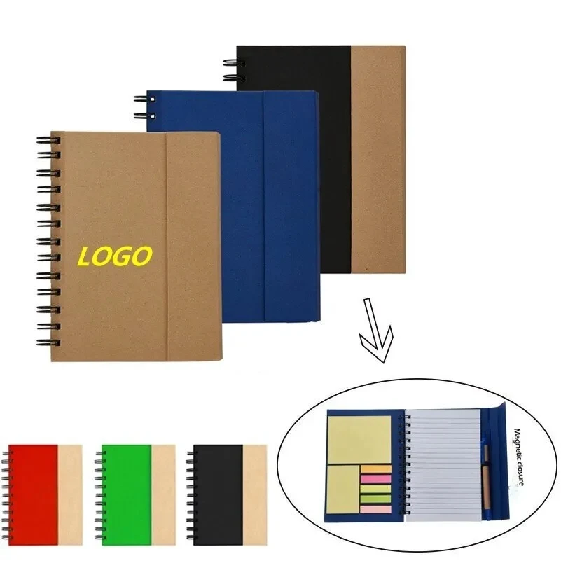 Notepad With Pen In Holder And Sticky Notes 1
