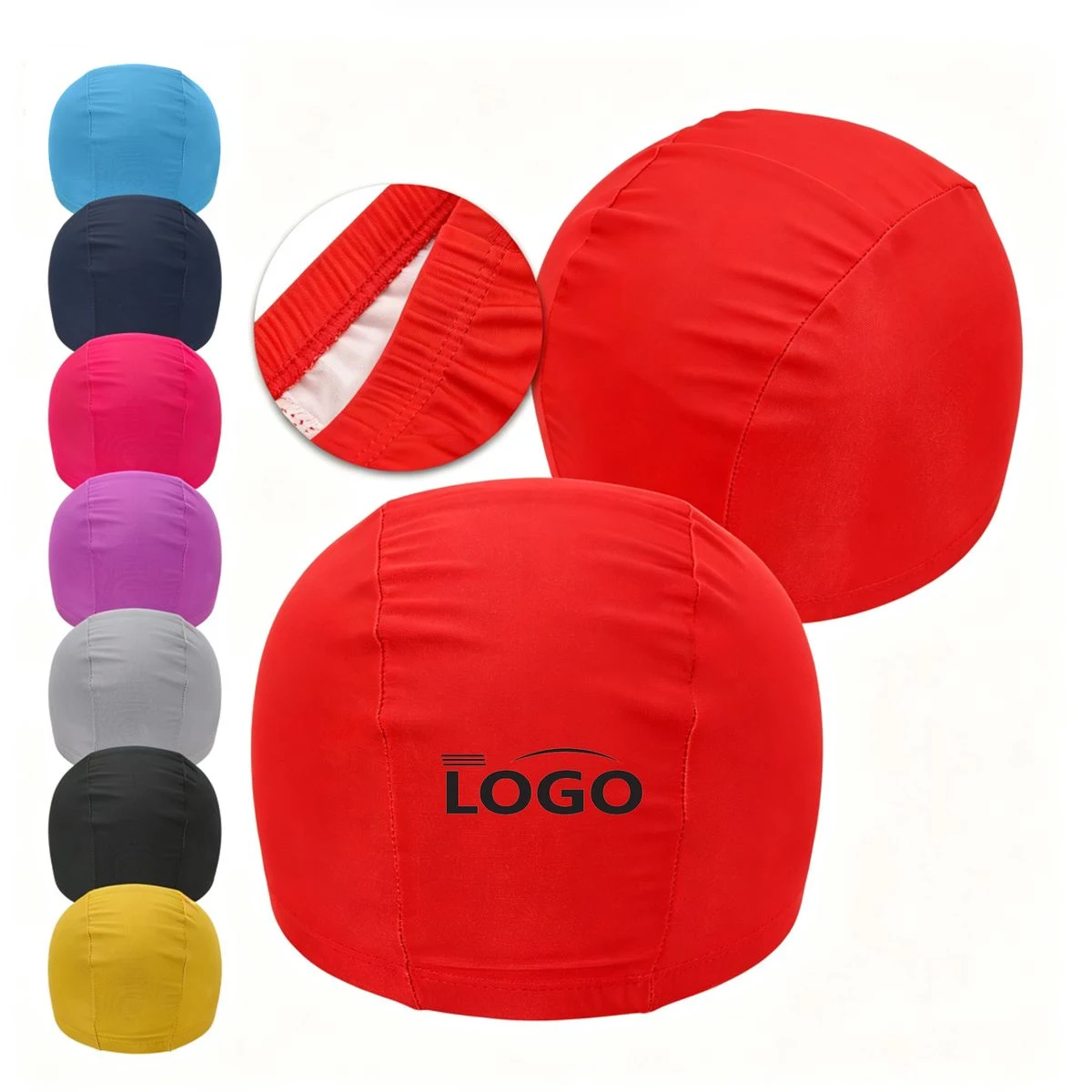 Waterproof Polyester Swimming Cap for Adults 1