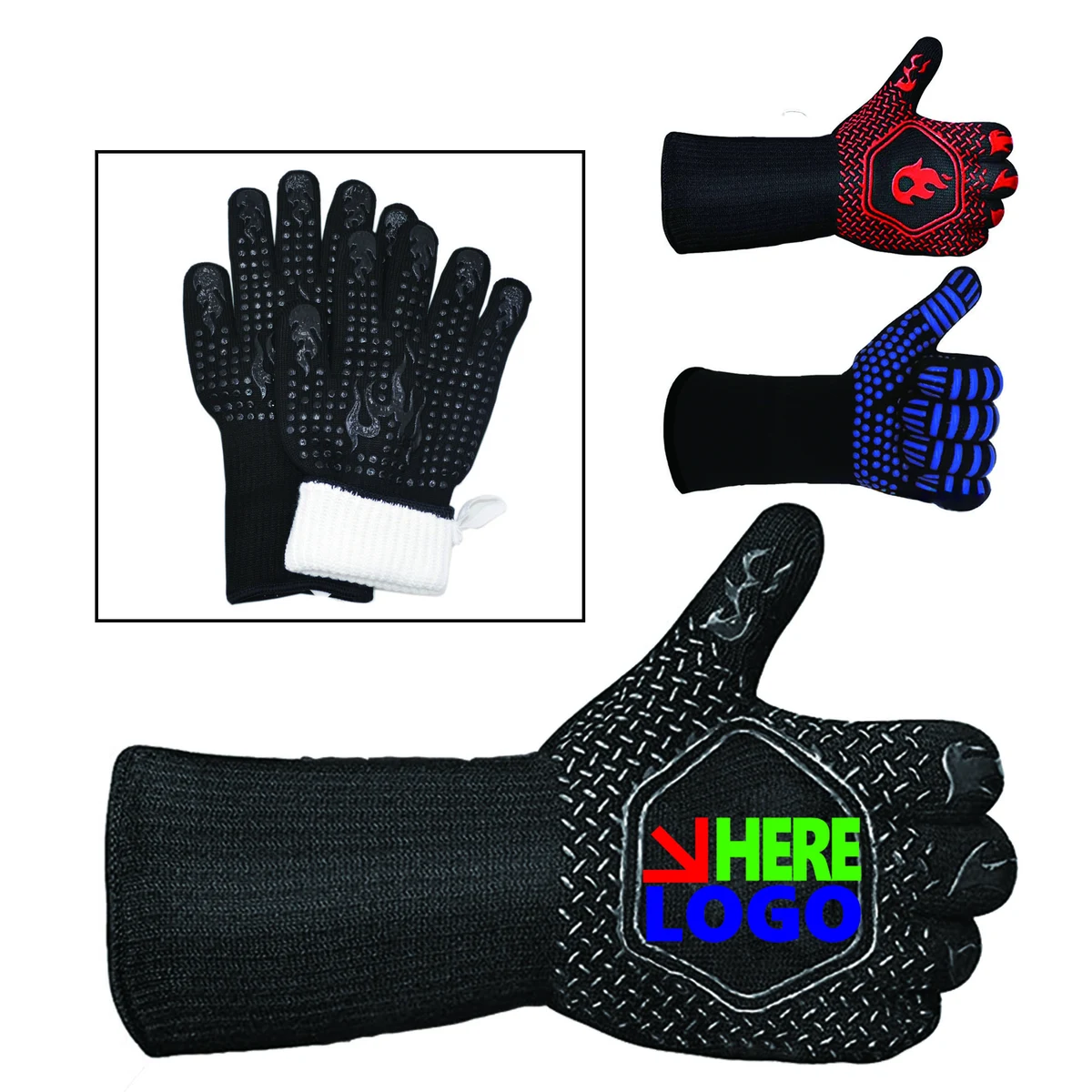 Reusable Heat Resistant BBQ Gloves 1