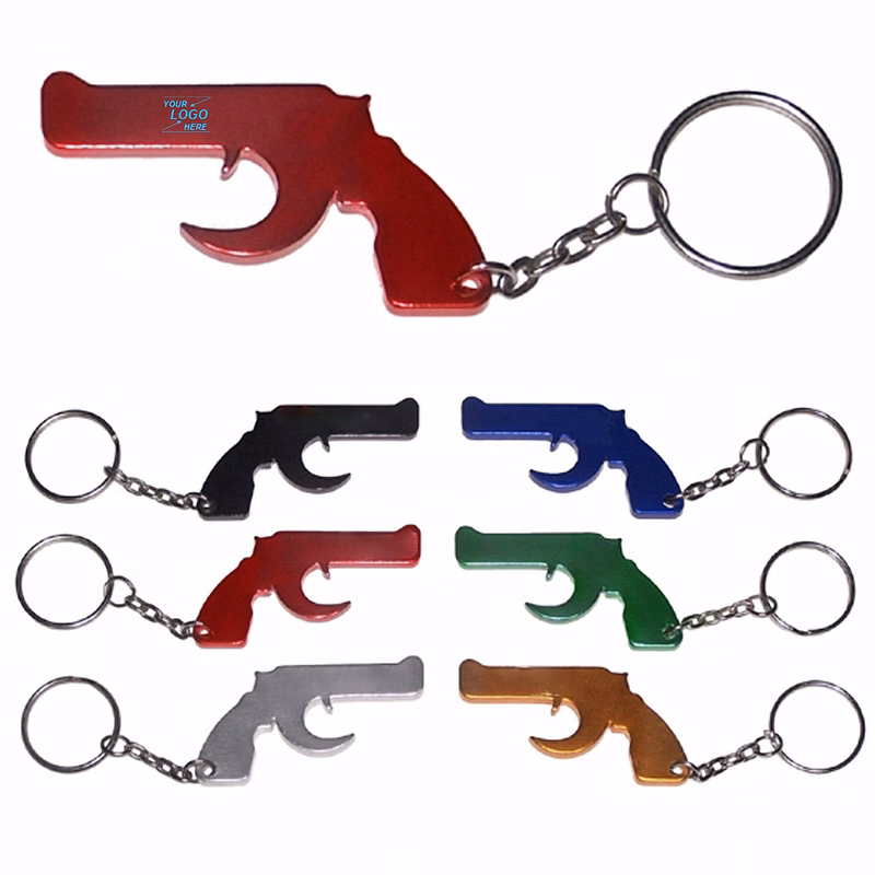 Gun Keychain Bottle Opener