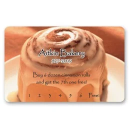 USA Made Loyalty & Membership Punch Card (2.125"x3.375") (11 Mil) 1