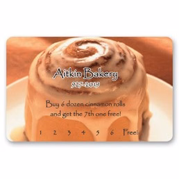 USA Made Loyalty & Membership Punch Card (2.125"x3.375") (11 Mil)