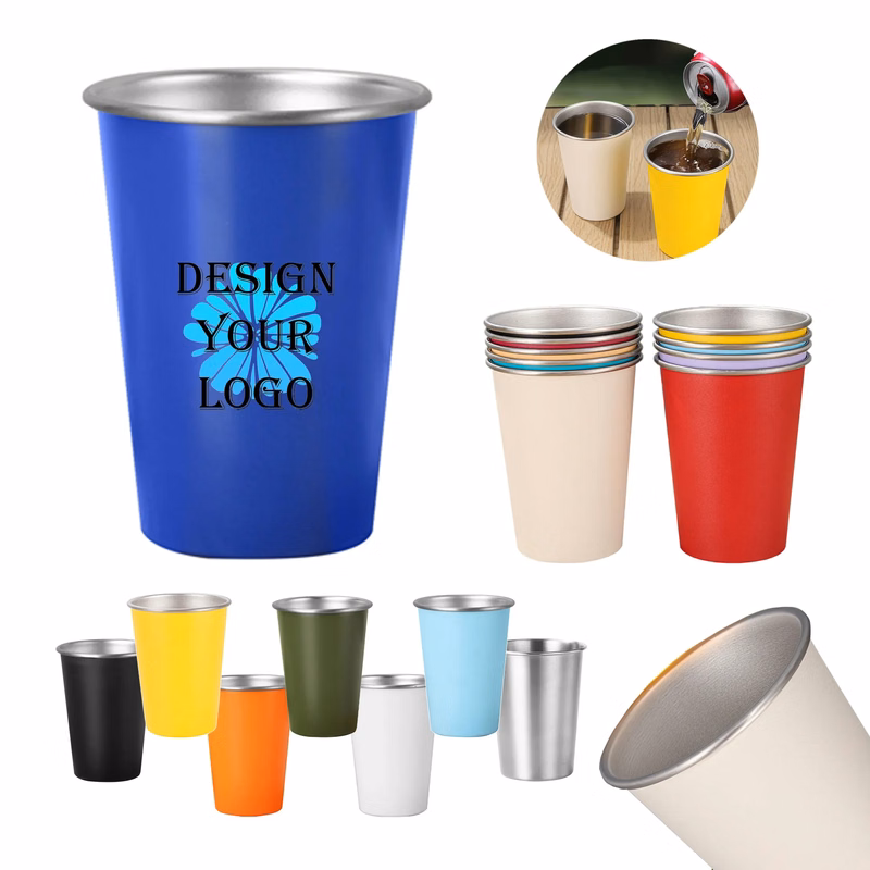 16oz Stainless Steel Pint Cups For Outdoor