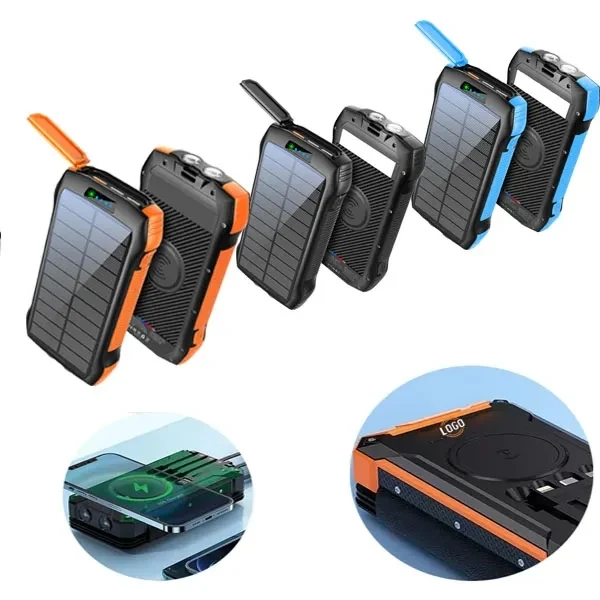 Solar Power Bank With Wireless Charging 1