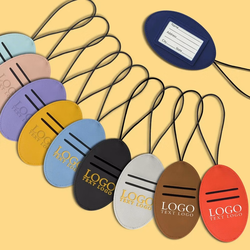 Vegan Leather Luggage Tags