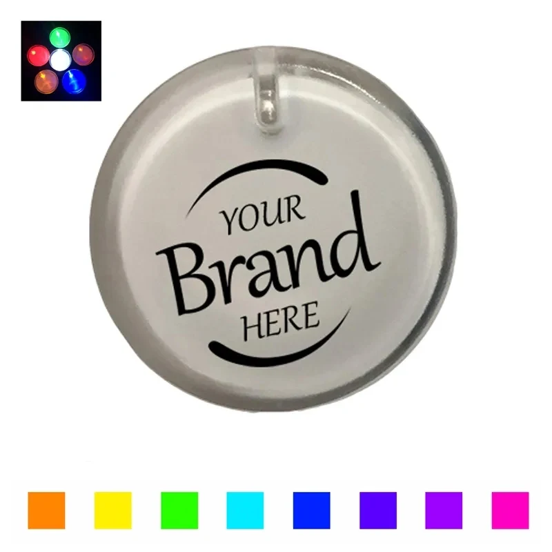 Round Led Illuminated Badge 1