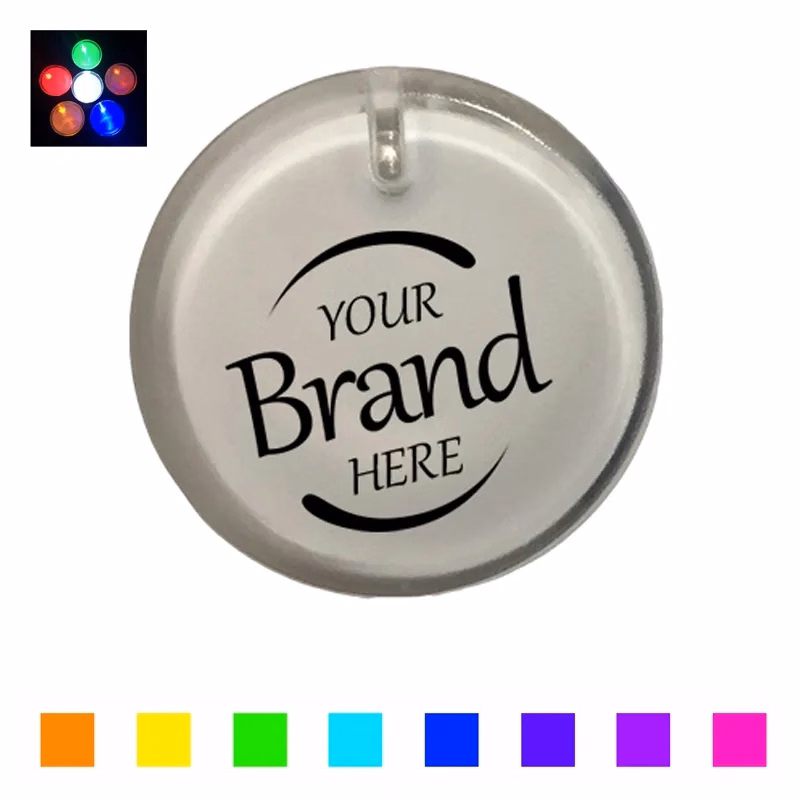 Round Led Illuminated Badge