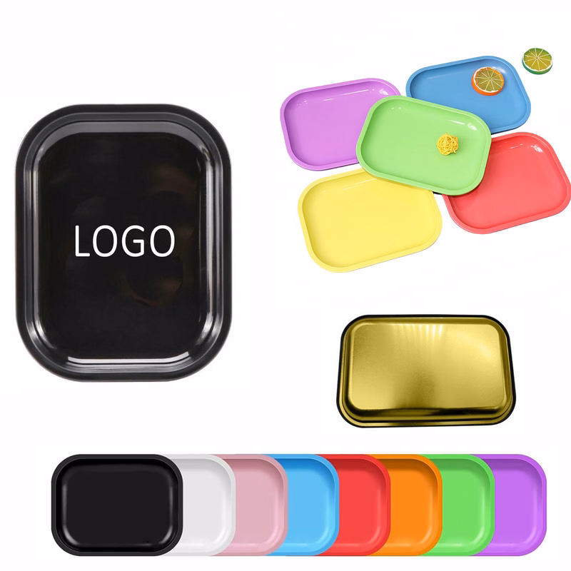 Full Color Tinplate Cigarette Rolling Tray MOQ 10pcs