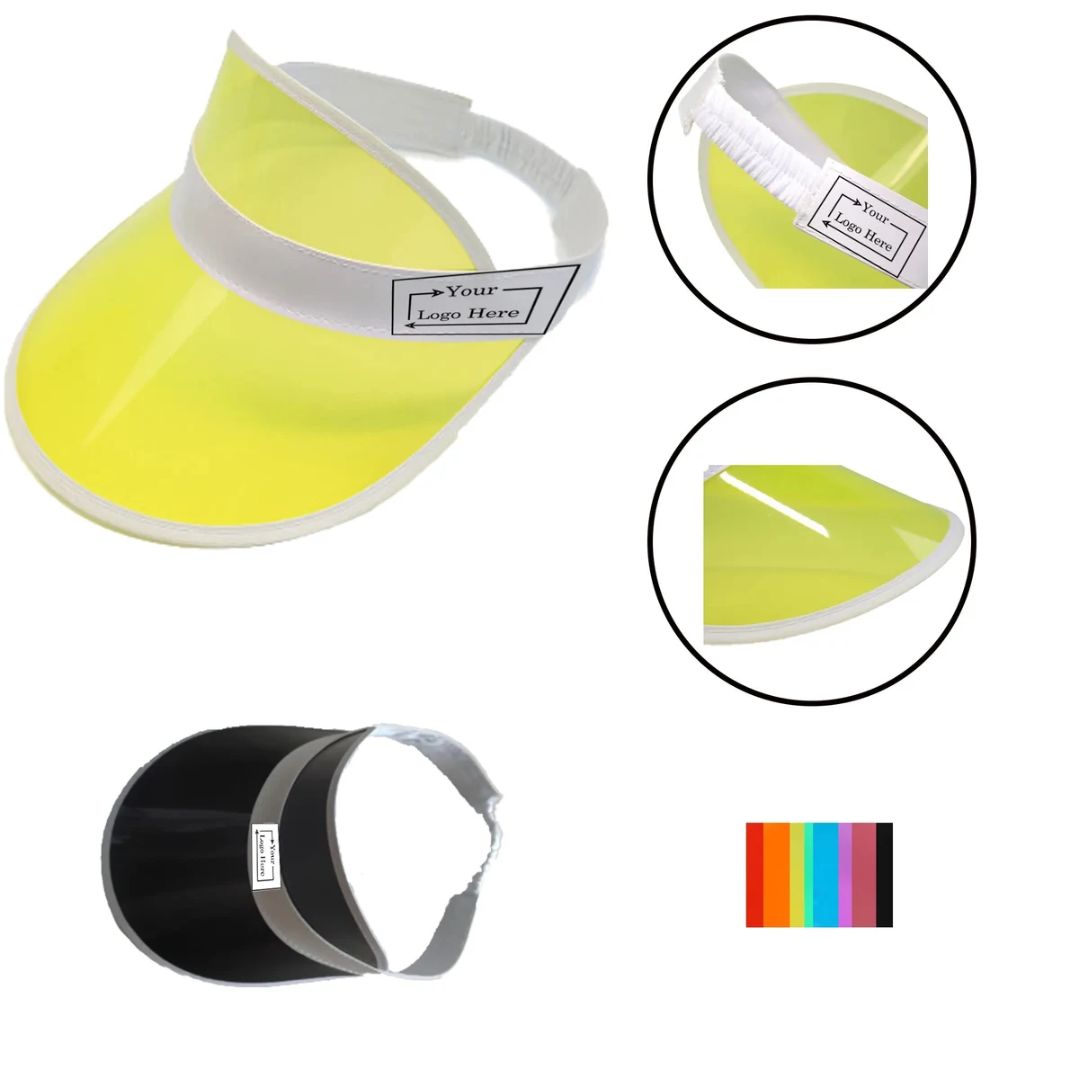 PVC Transparent Sunshade Visor Cap 1