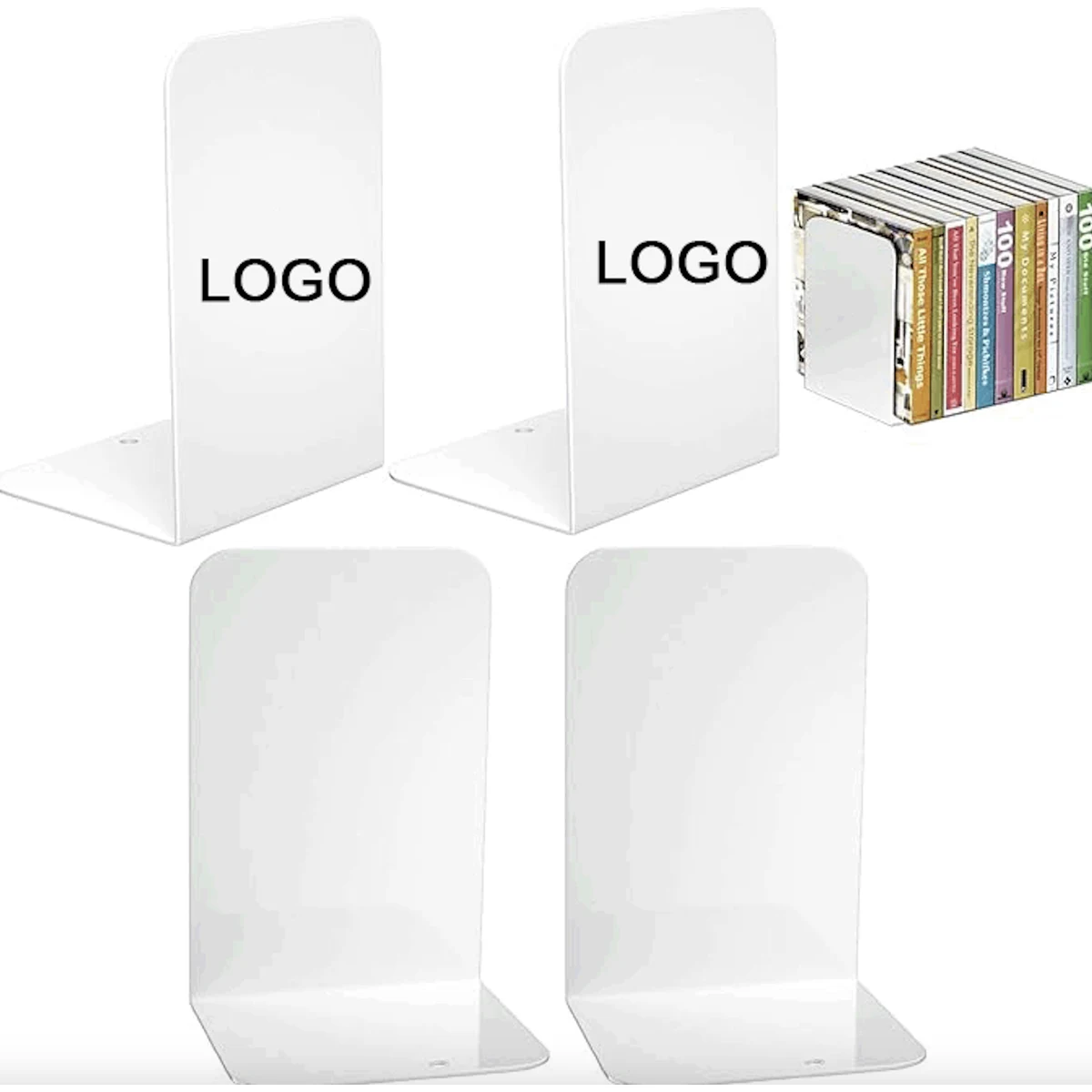 Bookends for Shelves/ Book Stopper for Heavy Books/ Book Dividers 1