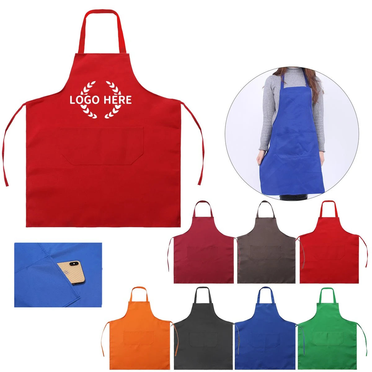 Adjustable Unisex Kitchen Apron 1
