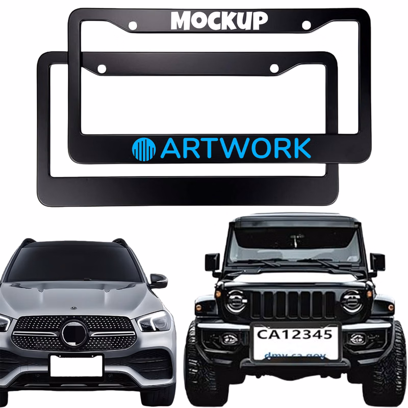 Rustproof Metal Car Tag Cover License Plate
