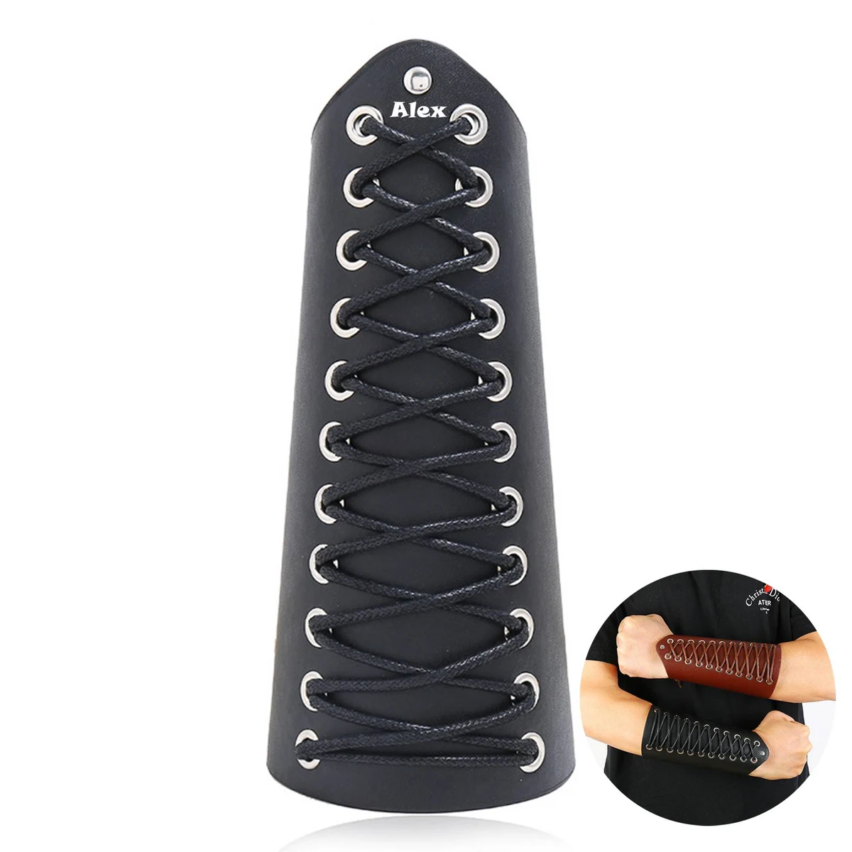 PU Leather Wrist Brace For Men 1
