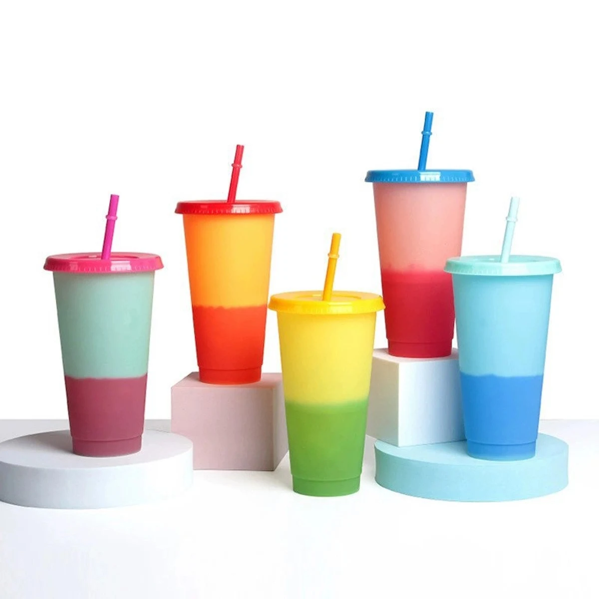 Color Changing Cups With Lids Straws 24Oz Tumblers 1