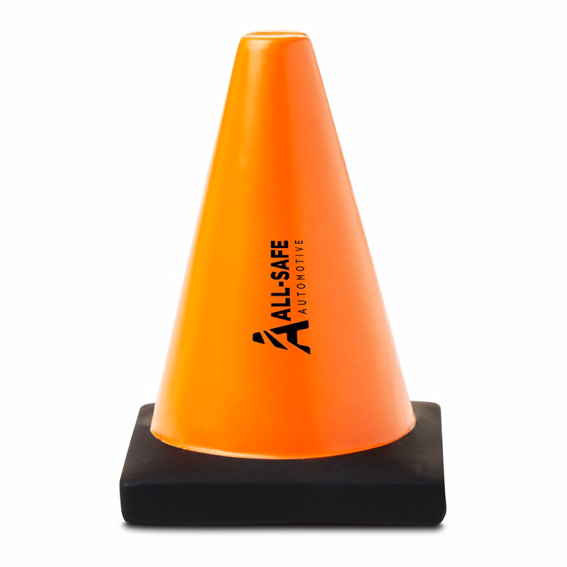 Construction Traffic Cone Shape Stress Ball