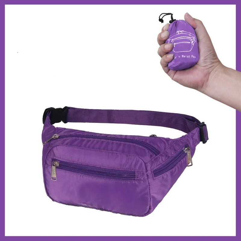 Nylon Portable Fanny Pack With Pouch 1