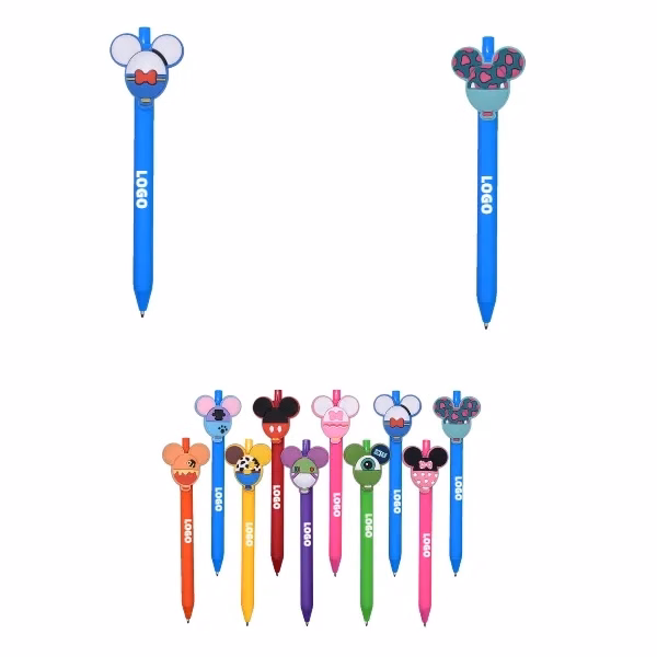 Mickey Mouse Head Ballpoint Pen in Candy Colors