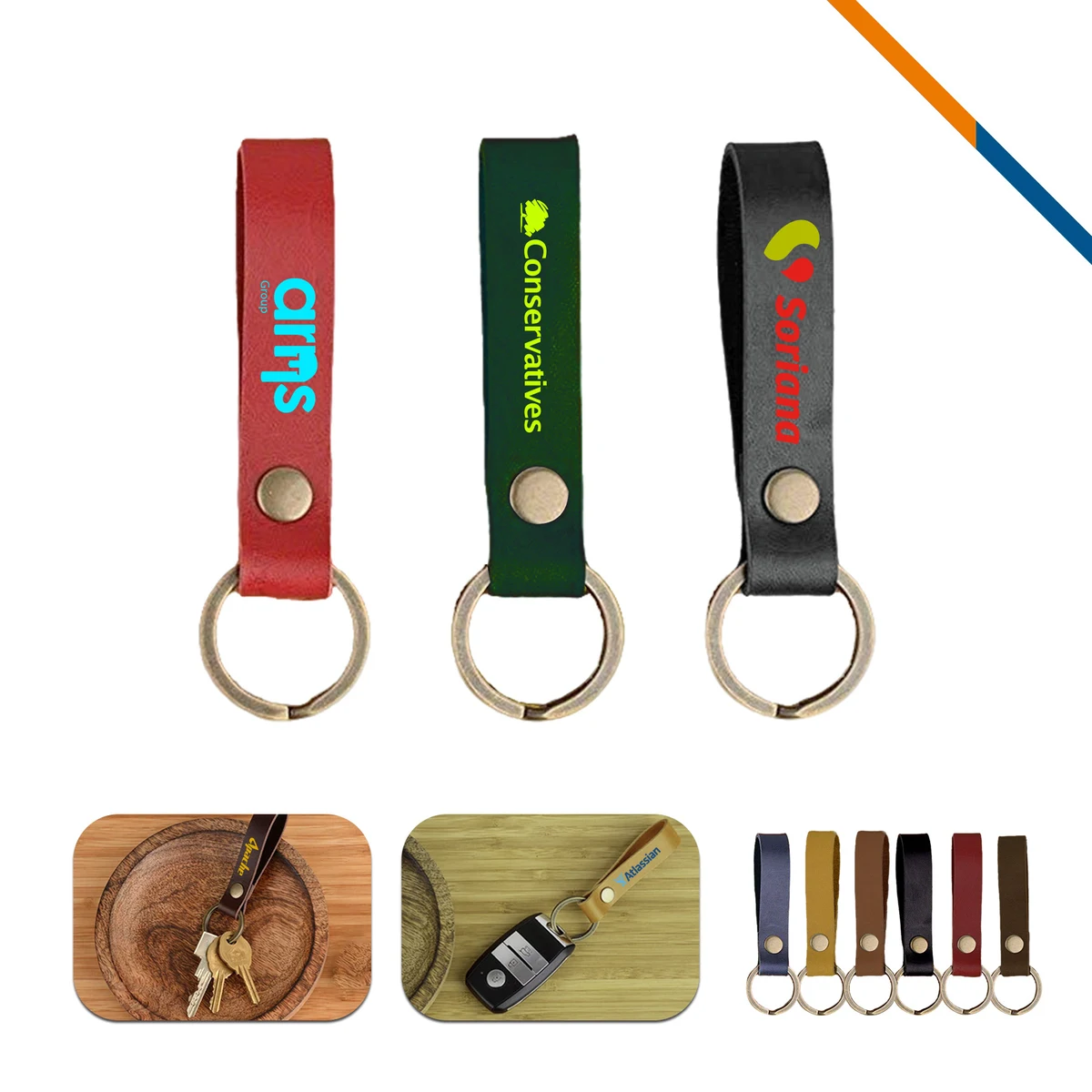 Henza PU Leather Keychain 1