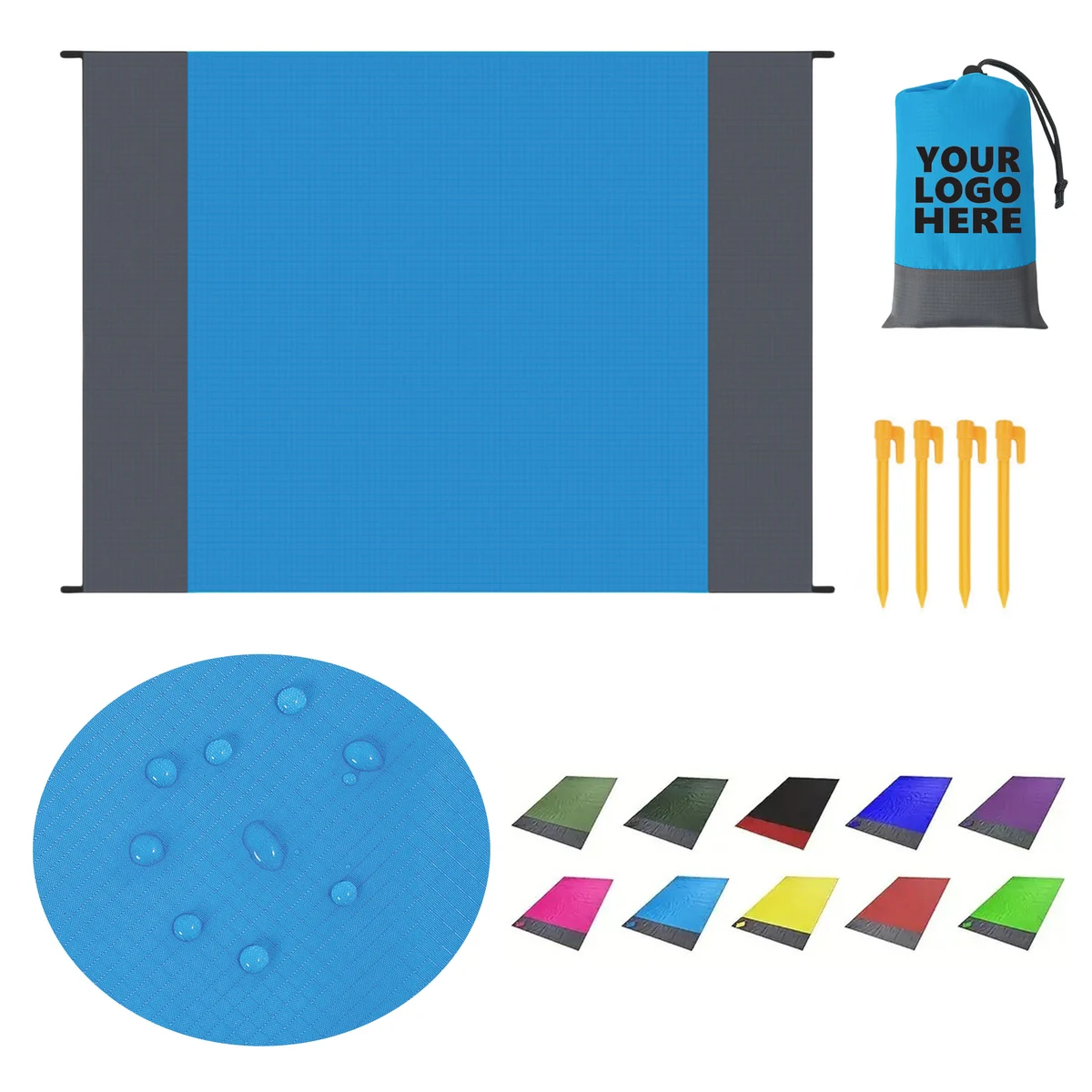 Lightweight Waterproof Sandproof Beach Blanket Mat 1