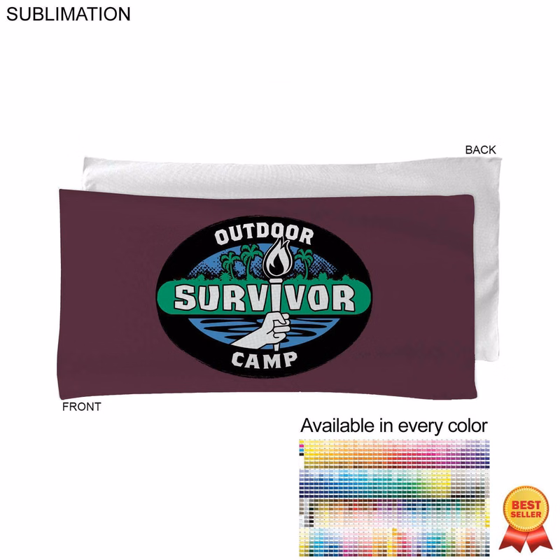 "Survivor" Themed Sublimated Microfiber bath towel, 22"x44"