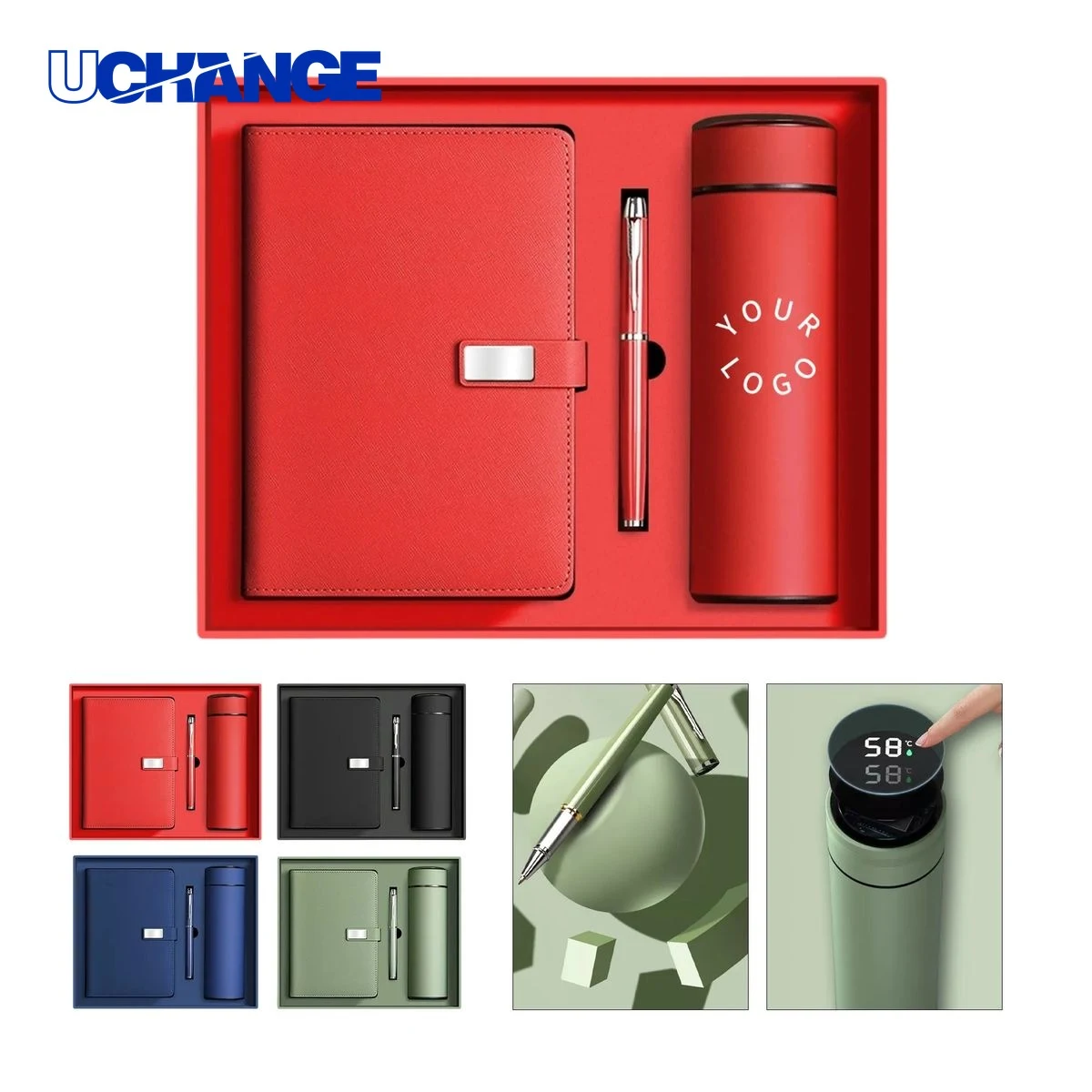 17 oz Insulated Tumbler and Notebook Gift Set Kit for Employee Gifting 1