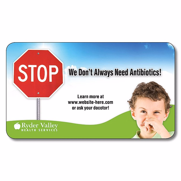 Health Business Card Magnet - 3.5x2 Round Corners - 25 mil.