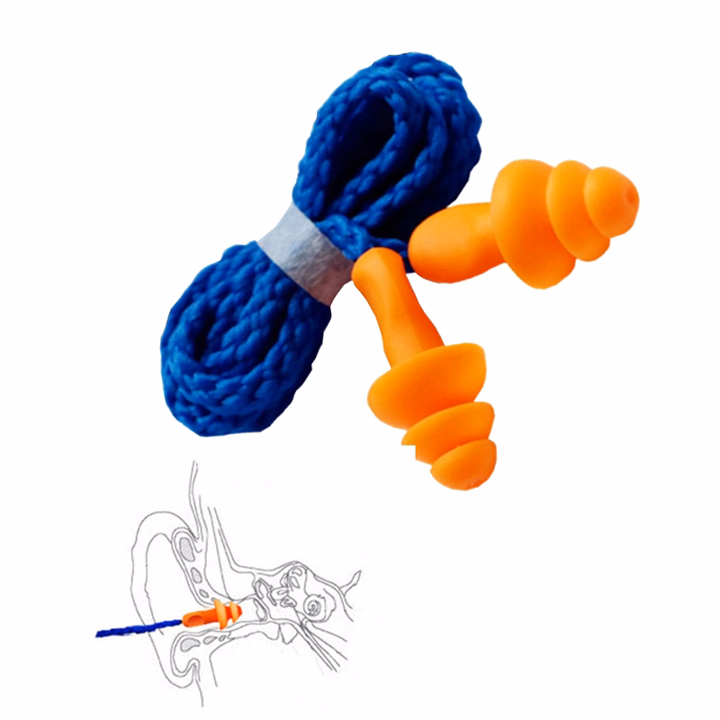 Noise Reduction Earplug With Cord